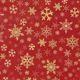Papier cadeau kraft brun rouge flocons or 70 cm x 50 m 65 g/m² – le rouleau - Papiers cadeaux kraft à motifs
