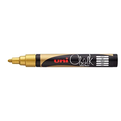Marqueur craie Chalk Marker Or Uni Ball Pointe conique moyenne - Marqueurs, Feutres craies