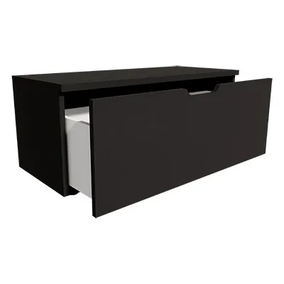 Caisson tiroir Store noir Black 100 x 42,7 x 40 cm - Meuble de rangement pour magasin - Caissons de rangement-3