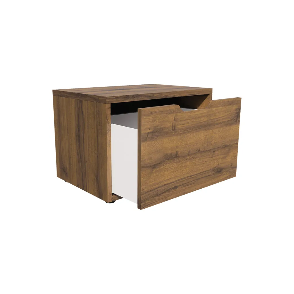 Caisson tiroir Square Sherman cognac 60 x40 x40 cm – Meuble de rangement pour magasin - Caissons de rangement-2