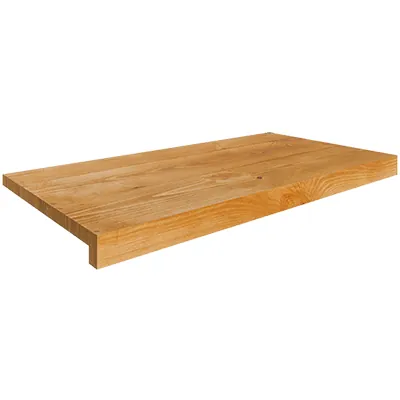 Tablette bois massif brun L66,5 x P31,8 cm - Tablettes Bois Brut