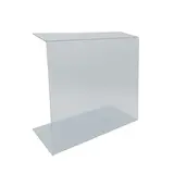 Vitrine de protection alimentaire en U transparente L 50 x P 20 x H 43 cm – PET 4 mm - Vitrines alimentaires