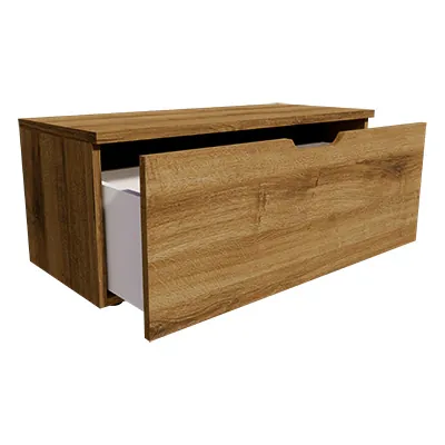 Caisson tiroir Store Sherman cognac 100 x 42,7 x 40 cm – Meuble de rangement pour magasin  - Caissons de rangement-3