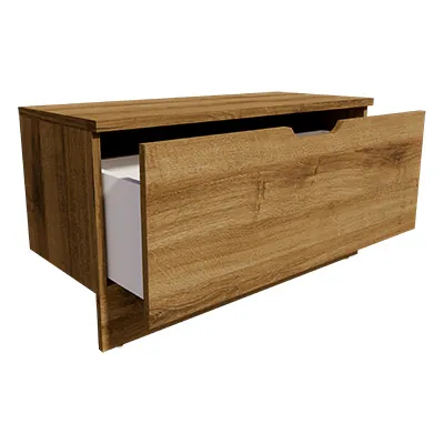 Caisson tiroir Store Sherman cognac 100 x 42,7 x 40 cm – Meuble de rangement pour magasin  - Caissons de rangement-4