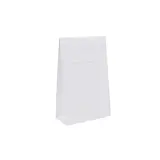 Pochette cadeau blanche mate pelliculée fermeture adhésive 10+4,5x16 cm – Paquet de 50 - Pochettes cadeaux luxe