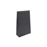Pochette cadeau noire mate pelliculée fermeture adhésive 10+4,5x16 cm – Paquet de 50 - Pochettes cadeaux luxe