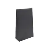 Pochette cadeau noire mate pelliculée fermeture adhésive 14+5,5x23 cm – Paquet de 50
