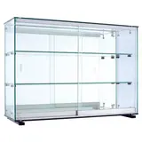 Vitrine murale fond miroir - Transparent - L 78 x P 25 x H 55 cm