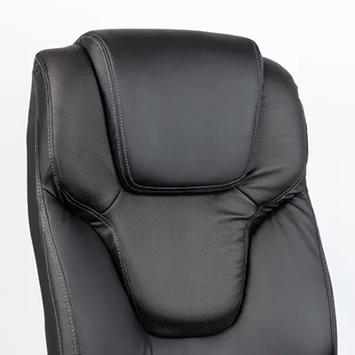 Fauteuil de bureau CHICAGO basculant centré, haut dossier, appui-tête, base métal chromé - Sièges de bureaux-10