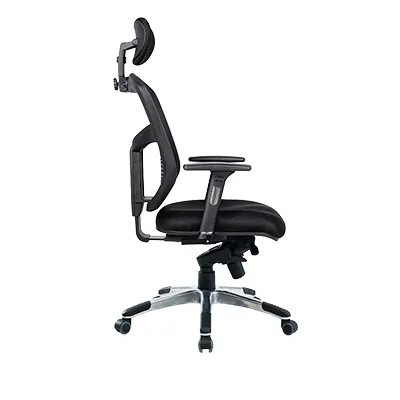 Siège de bureau ergonomique Stockholm synchrone 5 positions, noir, soutien lombaire, accoudoirs 3D - Sièges de bureaux, Fauteuils de bureaux-3