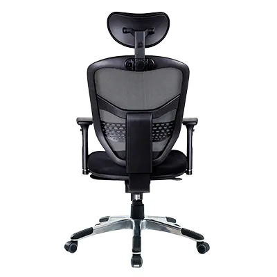 Siège de bureau ergonomique Stockholm synchrone 5 positions, noir, soutien lombaire, accoudoirs 3D - Sièges de bureaux, Fauteuils de bureaux-4