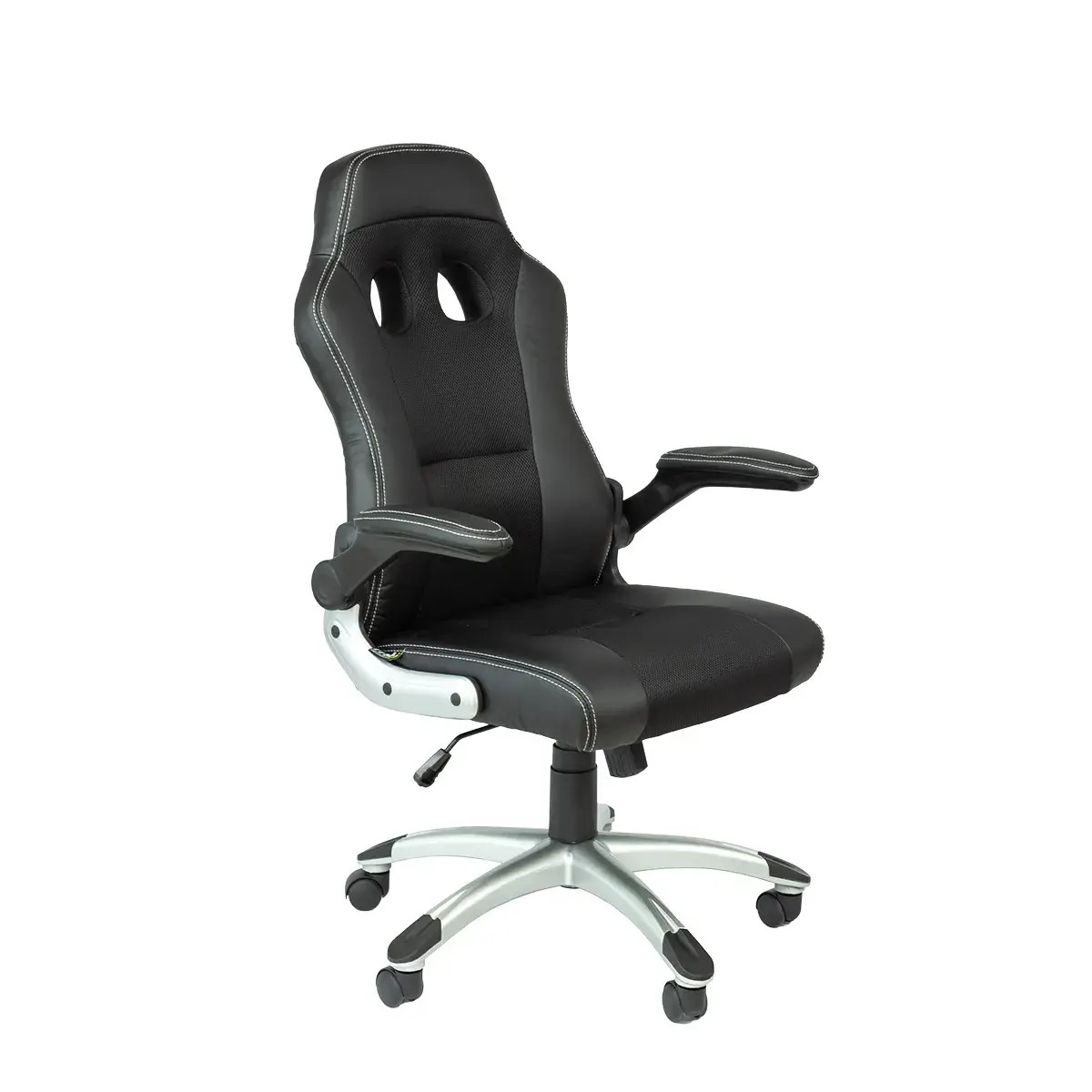 Fauteuil de bureau baquet Montecarlo type racing – Chaise gaming professionnelle - Noir - Sièges de bureaux-4