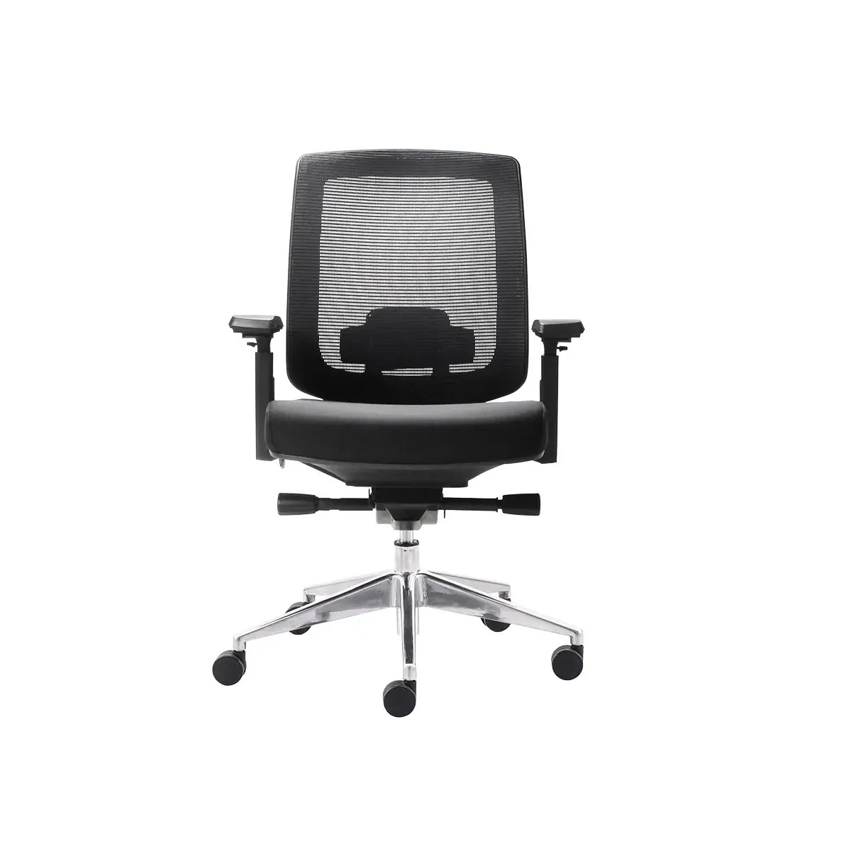 Siège de bureau ergonomique Austin synchrone 4 positions, accoudoirs 4D, assise réglable translation – Noir - Sièges de bureaux, Fauteuils de bureaux-2