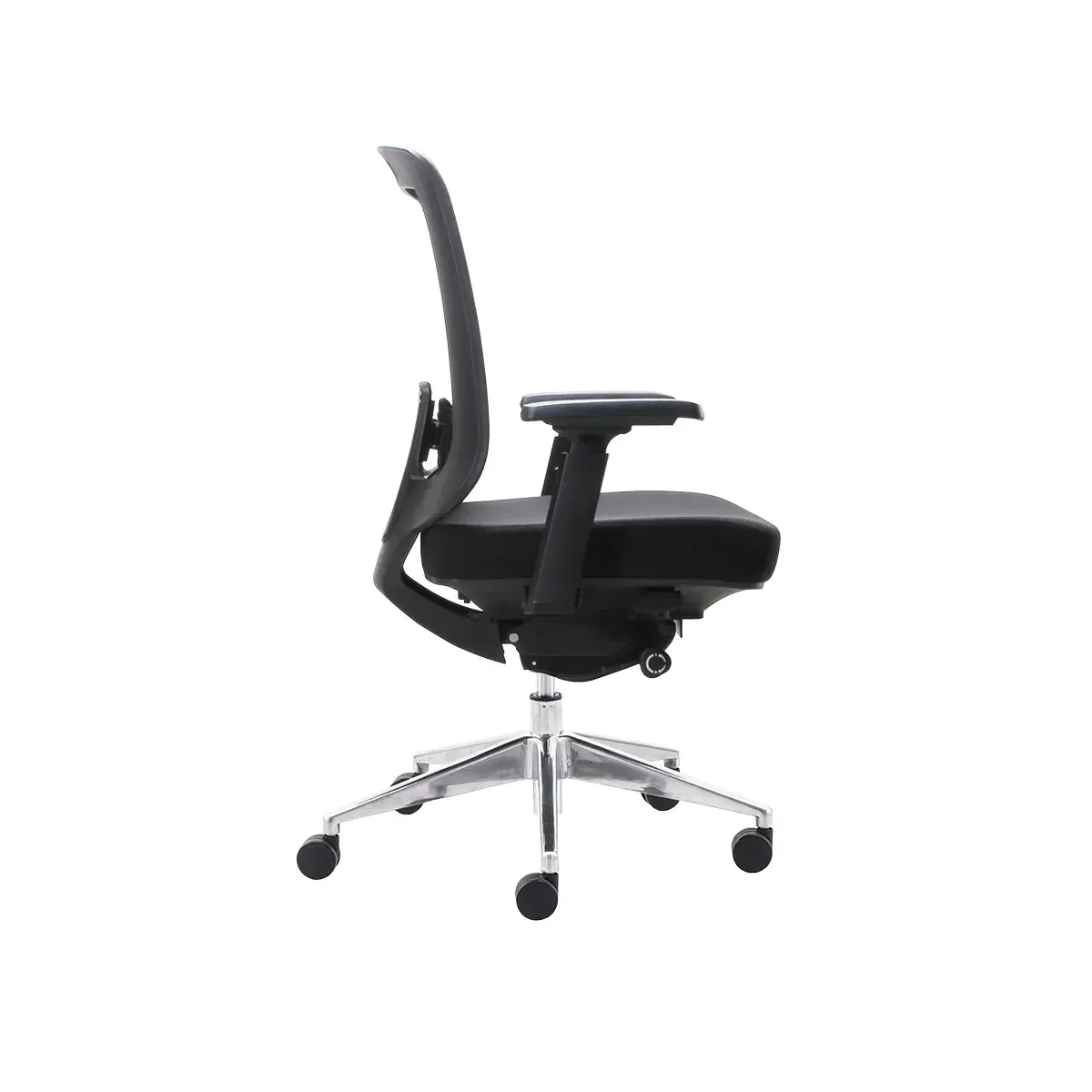 Siège de bureau ergonomique Austin synchrone 4 positions, accoudoirs 4D, assise réglable translation – Noir - Sièges de bureaux-3