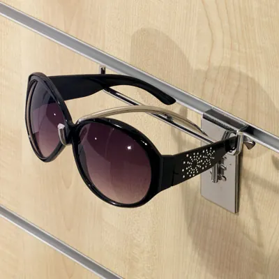 Support lunettes métal pour panneaux rainurés 14,5 x 15 x 16 cm - Présentoir lunettes - Supports lunettes, Présentoirs casquettes et Supports divers-2