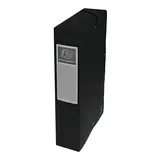 Boîte de classement A4 Dos 60 mm fermeture élastique carte lustrée Exabox - Noir - Boîtes archives, Boîtes de transfert