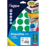 Gommettes rondes adhésives vertes Ø 30mm - Paquet de 240 - Pastilles adhésives, Gommettes autocollantes