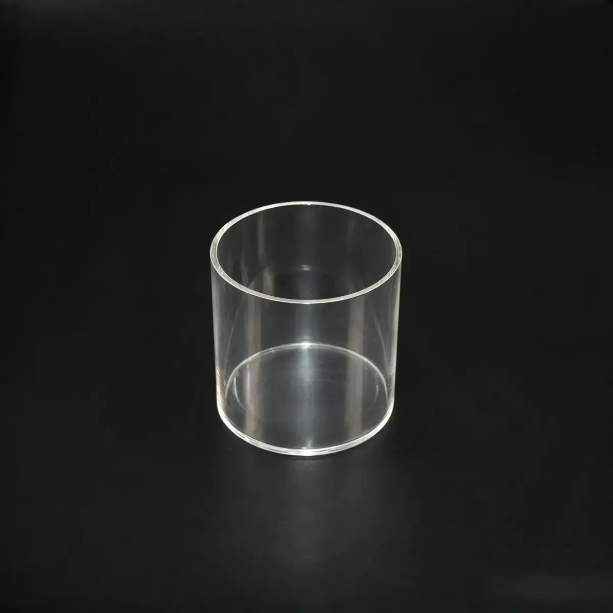 Bac de présentation rond PMMA ø 10 x H 10 cm - Vitrine tube plexi - Bac cylindrique - Supports Plexi