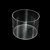 Bac de présentation rond PMMA ø 15 x H 10 cm - Vitrine tube plexi - Bac cylindrique - Supports Plexi