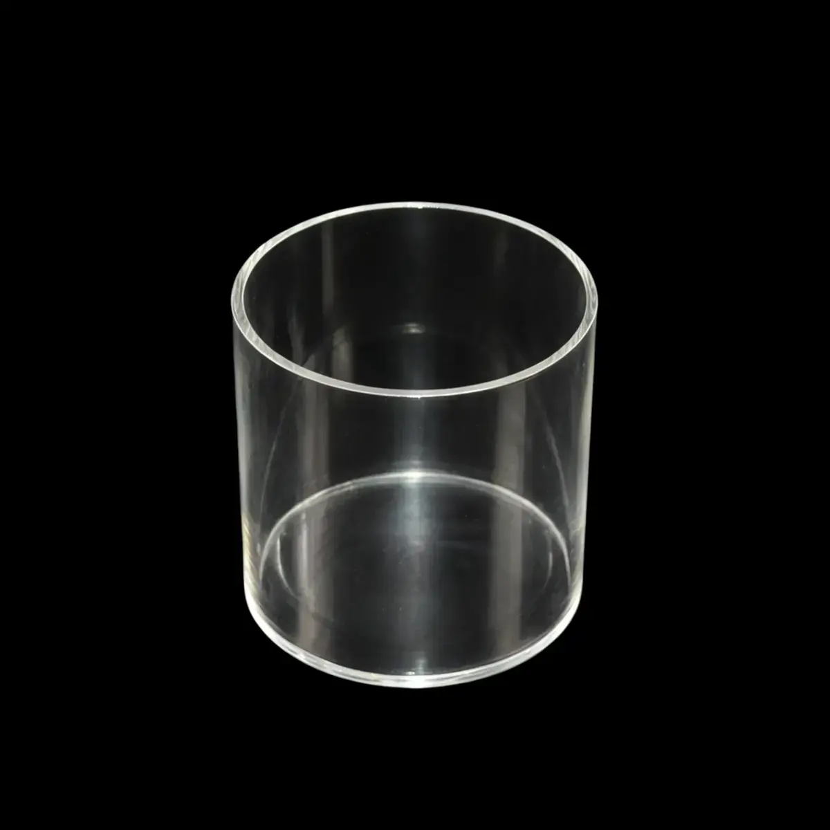 Bac de présentation rond PMMA ø 15 x H 15 cm - Vitrine tube plexi - Bac cylindrique - Supports Plexi