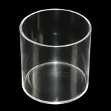 Bac de présentation rond PMMA ø 20 x H 20 cm - Vitrine tube plexi - Bac cylindrique - Supports Plexi