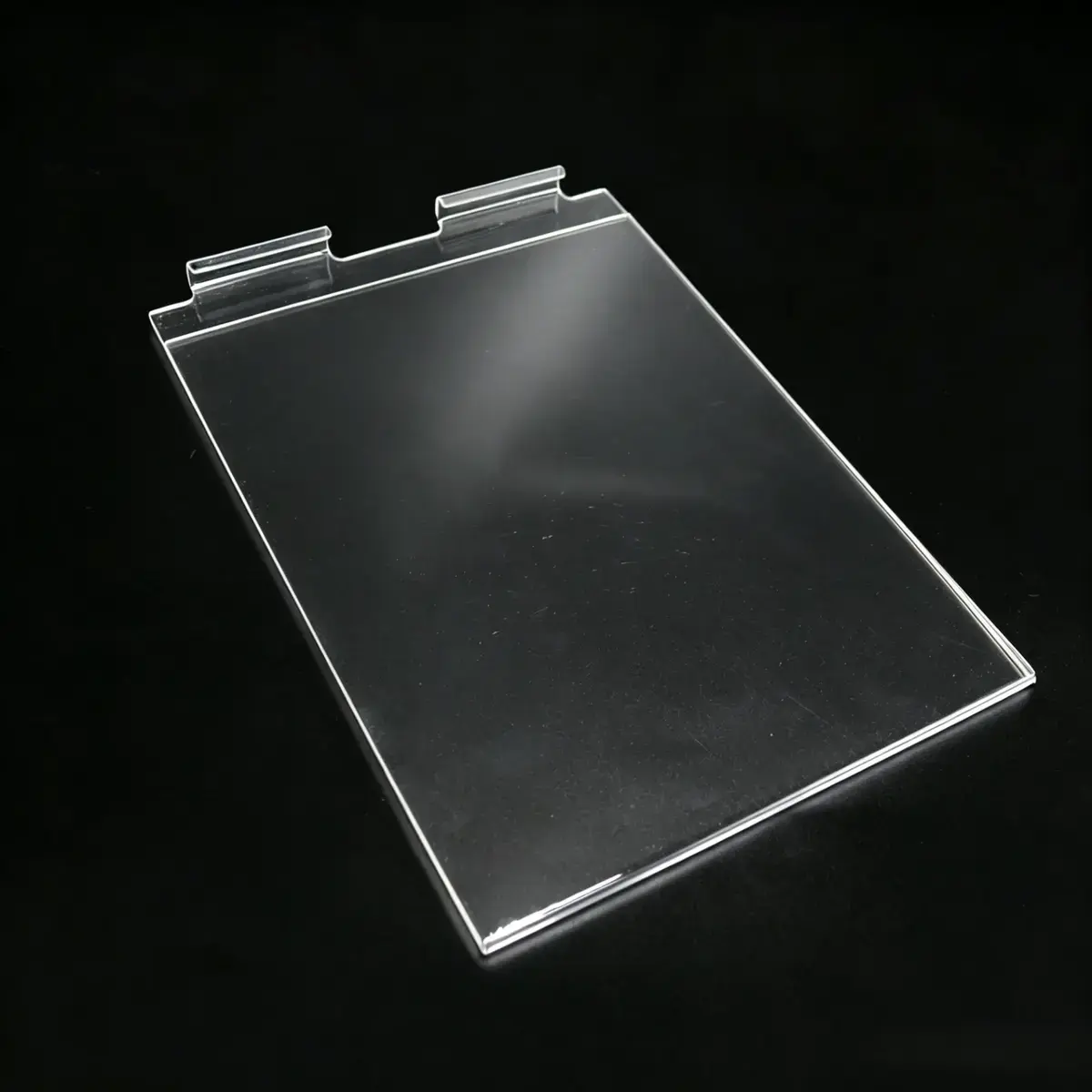 Porte-affiche A4 vertical plexi transparent 2mm – Support mural acrylique - Porte-visuels pour grilles