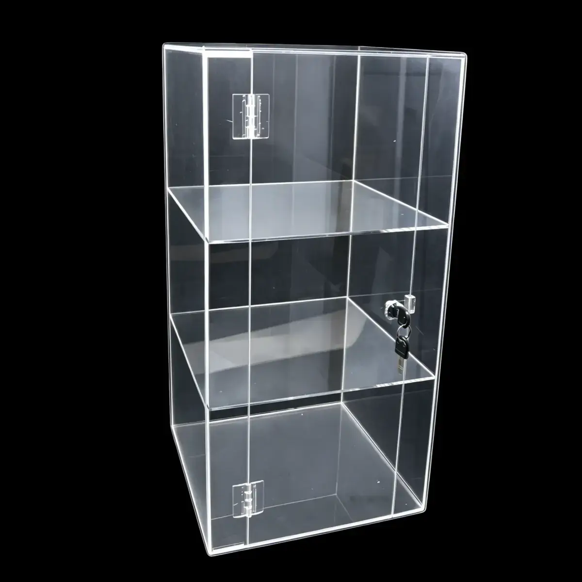 Vitrine de comptoir 3 niveaux plexi 30 x 30 x 60 cm - Présentoir de comptoir - Vitrine présentoir - Vitrines de comptoir