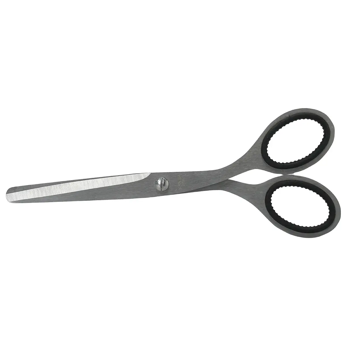 Ciseaux Ambidextre Noir & Inox Métal SIGN Bouts Ronds 17 cm - Ciseaux