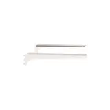 Paire de Consoles Métal Square Blanc L.38 cm