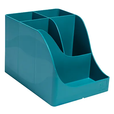 Pot à crayons Pen-Wave Skandi bleu pacifique 16 × 12 × 11 cm - 5 compartiments - Pots à crayons-3