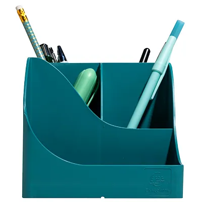 Pot à crayons Pen-Wave Skandi bleu pacifique 16 × 12 × 11 cm - 5 compartiments - Pots à crayons-4
