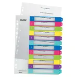 Intercalaires imprimables A4 maxi 12 touches multicolores polypropylène - WOW Leitz - Intercalaires classeur, Trieurs documents
