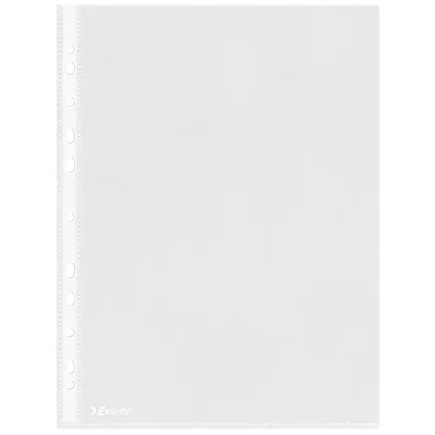 Pochettes perforées Esselte A4 PP grainé 43 microns – Paquet de 50 - Protèges-documents, Porte-vues