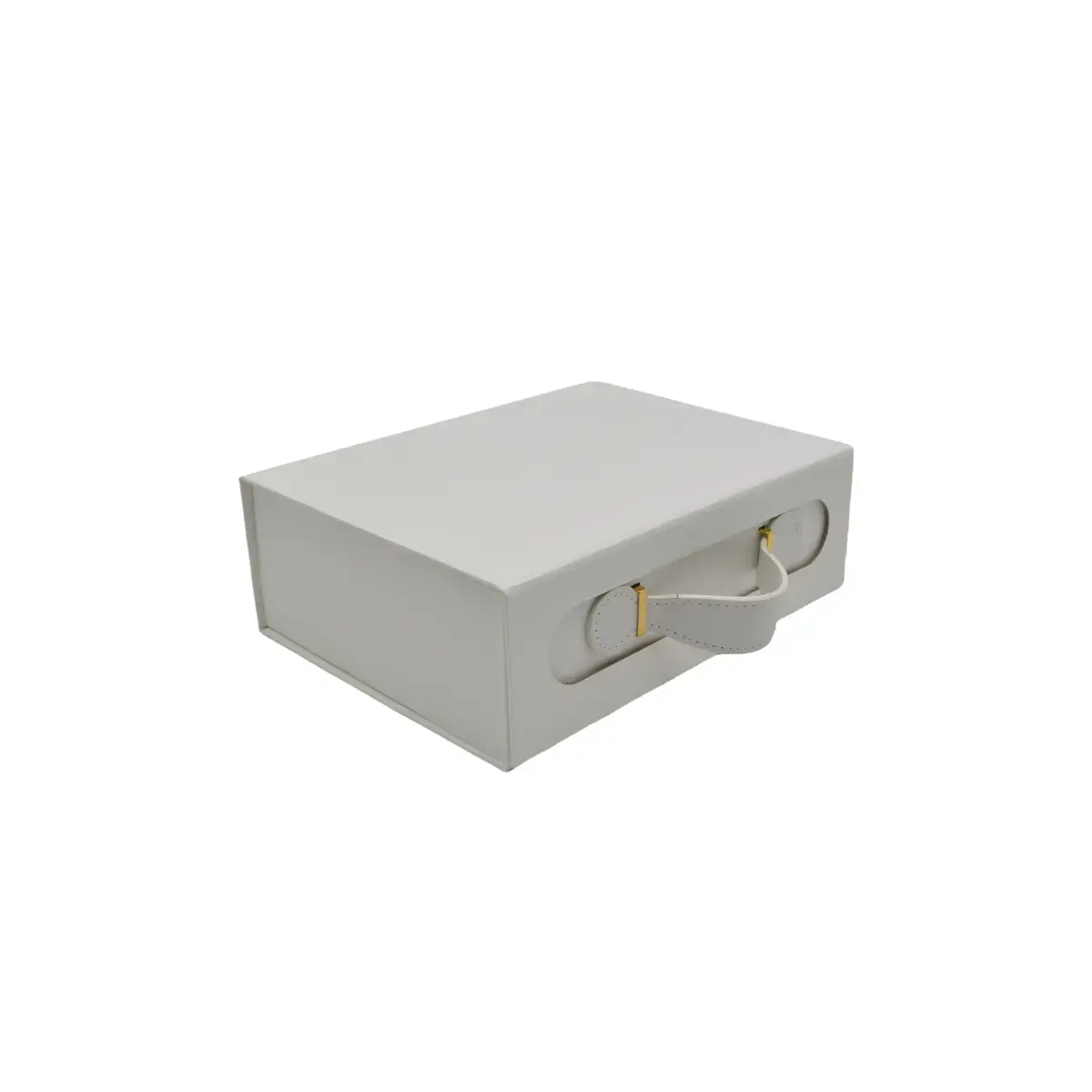 Boîte cadeau carton blanche avec poignée 24x18,2x8cm – Paquet de 5 - Boites carton avec poignée