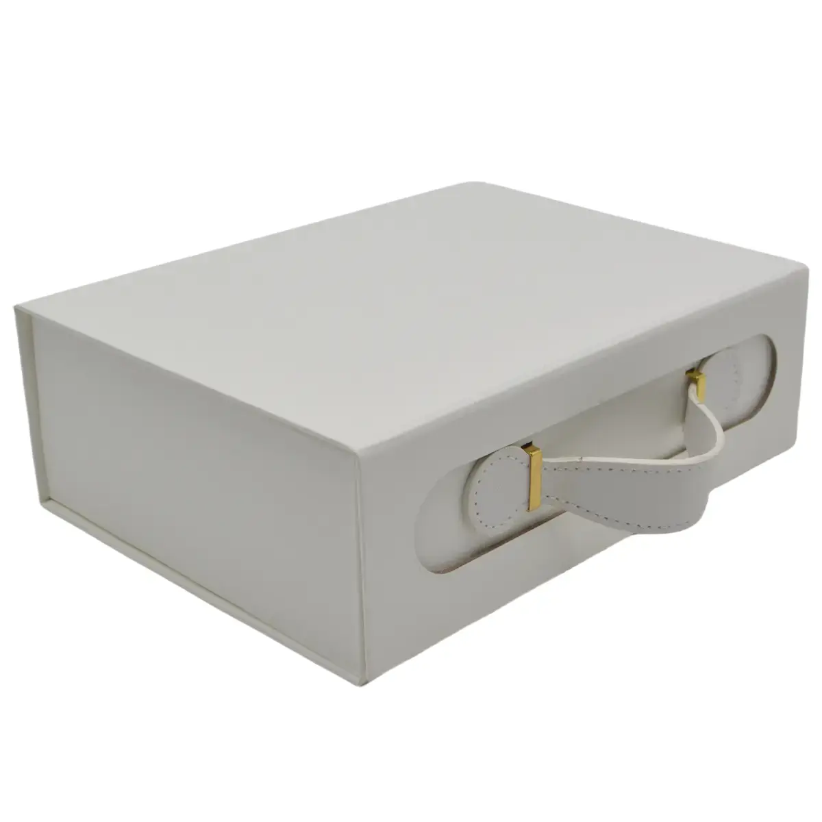 Boites cadeaux carton blanches grand format avec poignée 33x25x12cm – Paquet de 5 - Boites carton avec poignée