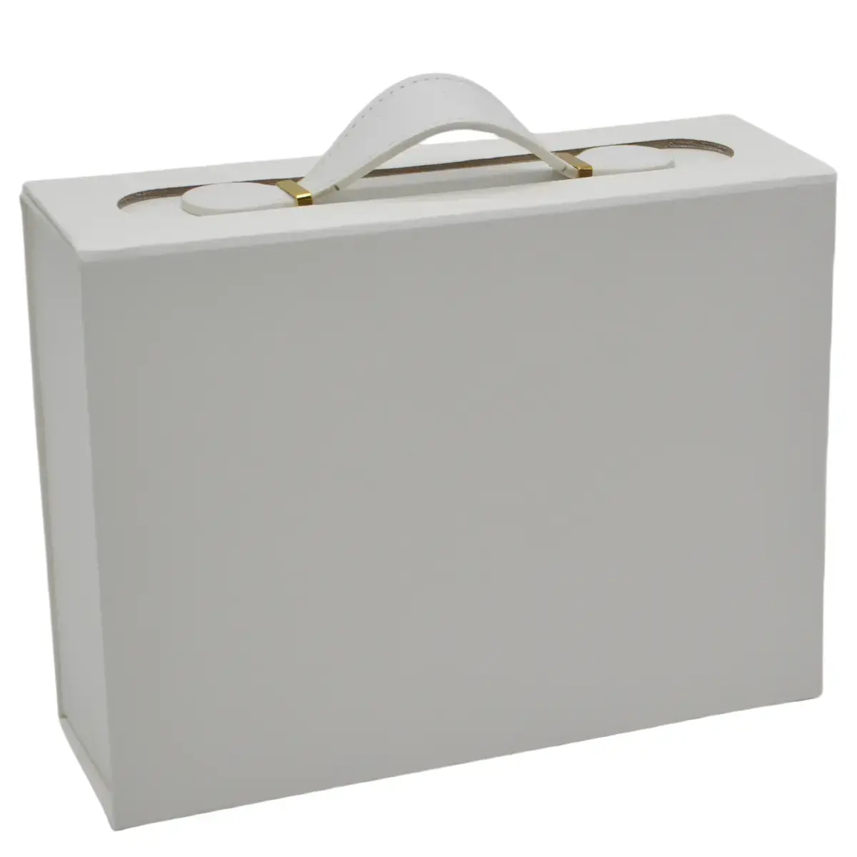 Boites cadeaux carton blanches grand format avec poignée 33x25x12cm – Paquet de 5 - Boites carton avec poignée-2