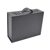 Boites cadeau carton noires avec poignée 28,2x20,2x9,2cm – Paquet de 5 - Boites carton avec poignée