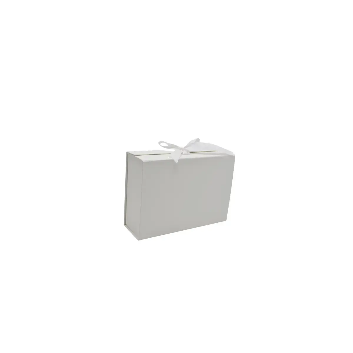 Boites cadeau carton blanches avec ruban 20x18,2x8cm – Paquet de 5 - Boites cadeaux carton pliables-2