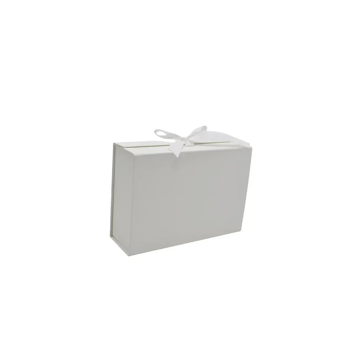 Boites cadeau carton blanches avec ruban 28,2x20,2x9,2cm – Paquet de 5 - Boites cadeaux carton pliables-2