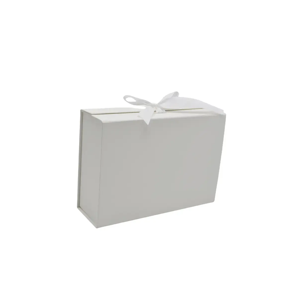 Boites cadeau carton blanches avec ruban 33x25x12cm – Paquet de 5 - Boites cadeaux carton pliables-2