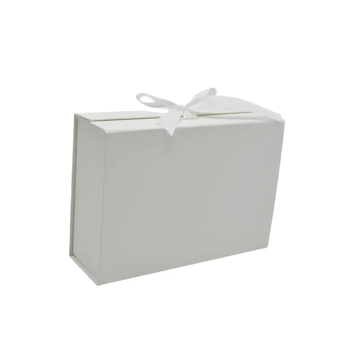 Boites cadeau carton blanches avec ruban 33,5x26x15cm – Paquet de 5 - Boites cadeaux carton pliables-2
