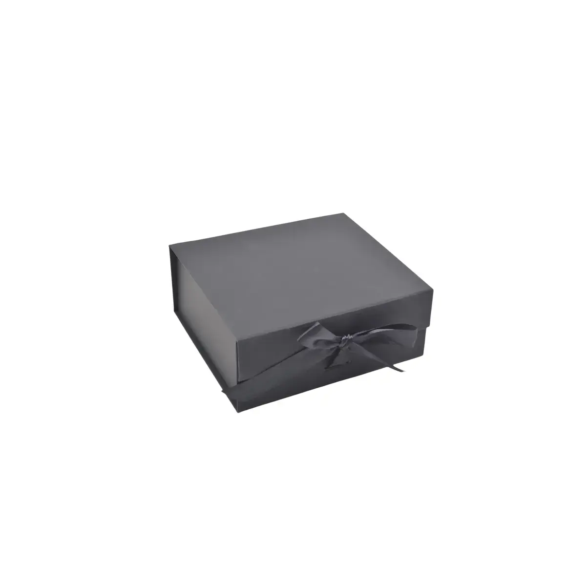 Boites cadeaux carton pliables noires avec ruban 20x18,2x8cm – Paquet de 5 - Boites cadeaux carton pliables