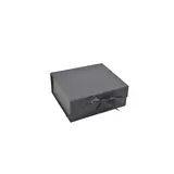 Boites cadeaux carton pliables noires avec ruban 20x18,2x8cm – Paquet de 5 - Boites cadeaux carton pliables