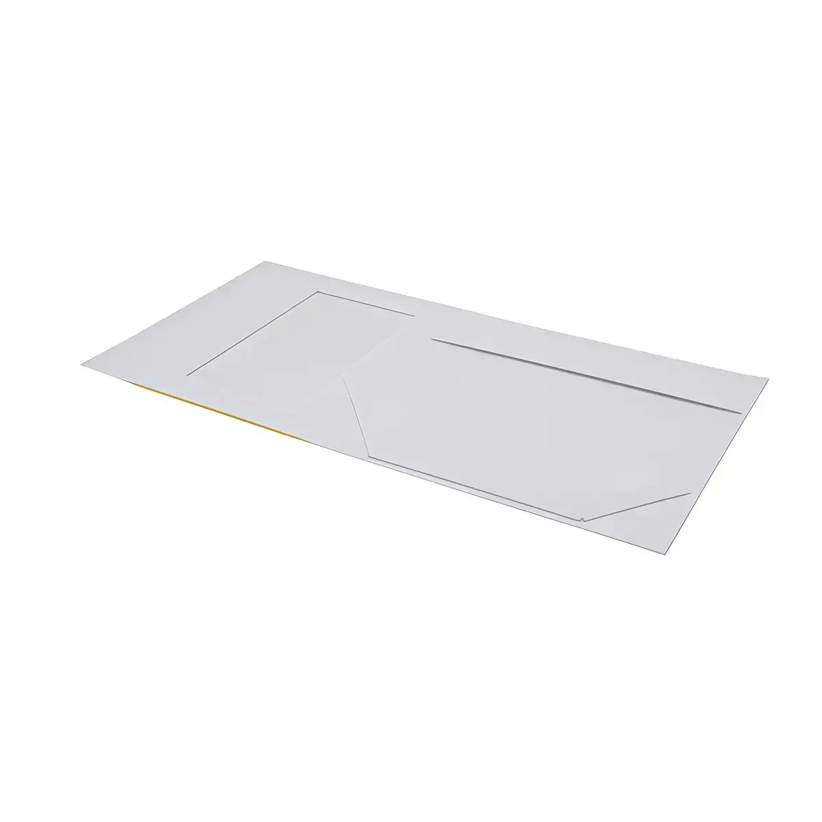 Boîte aimantée blanche liseré or couvercle à fenêtre 30,6+23x8 cm 1200g/m² – Paquet de 5 - Boites aimantées-2