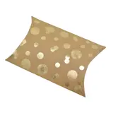 Boîte berlingot kraft à bulles or doré à chaud 11x9 cm – Lot de 20 - Boites berlingots