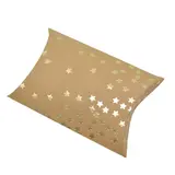 Boîte berlingot kraft avec constellation d'étoiles or doré à chaud 11x9 cm – Lot de 20 - Boites berlingots