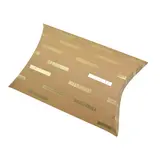 Boîte berlingot kraft rayures or parsemées doré à chaud 11x9 cm – Lot de 20 - Boites berlingots