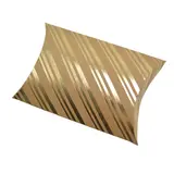 Boîte berlingot kraft rayures or doré à chaud 11x9 cm – Lot de 20 - Boites berlingots
