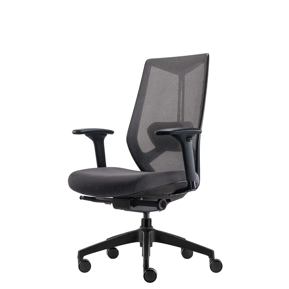 Siège de bureau design Arco Claudio Bellini synchrone 4 positions accoudoirs 3D - Noir - Sièges de bureaux