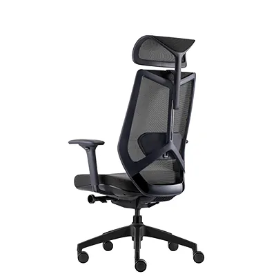 Têtière réglable résille noire pour siège de bureau Arco Claudio Bellini - Sièges de bureaux, Fauteuils de bureaux